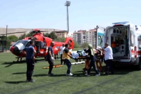 Darende'de Kalp Rahatsızlığı Olan Hasta Hava Ambulansıyla Sevk Edildi