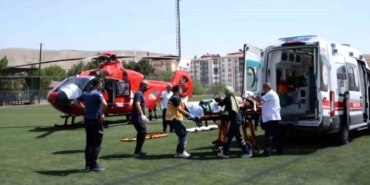 Darende'de Kalp Rahatsızlığı Olan Hasta Hava Ambulansıyla Sevk Edildi