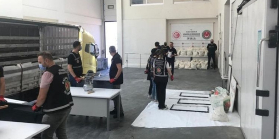 Ipsala sınır kapısında 1,5 ton uyuşturucu ele geçirildi