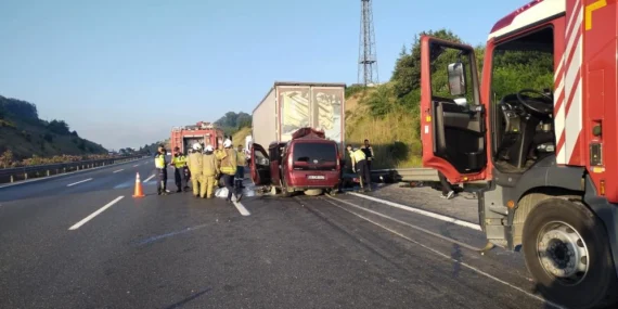 Kuzey Marmara Otoyolu’nda korkunç kaza: 1 bebek dahil 3 ölü