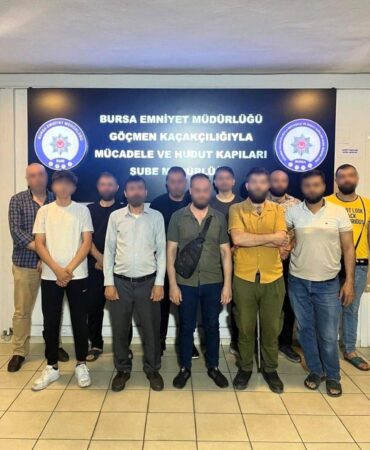 Bursa'da Göçmen Kaçakçılığı Denetimi