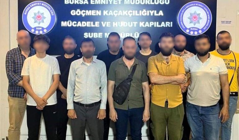 Bursa'da Göçmen Kaçakçılığı Denetimi
