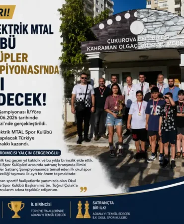Çukurova Elektrik MTAL Spor Kulübü’nden başarı