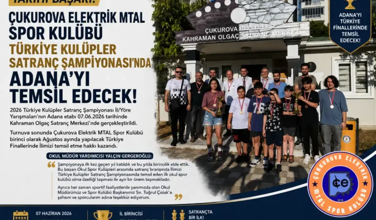 Çukurova Elektrik MTAL Spor Kulübü’nden başarı