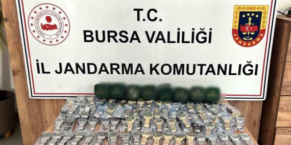 İnegöl'de Kaçağı Rolex Saat Operasyonu