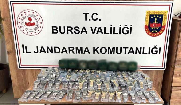 İnegöl'de Kaçağı Rolex Saat Operasyonu