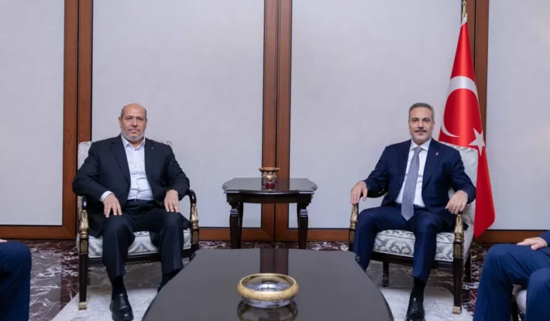Fidan Hamas heyetiyle Ankara’da temas kurdu