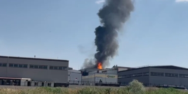 Ankara'da fabrika yangını