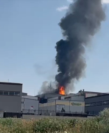 Ankara'da fabrika yangını