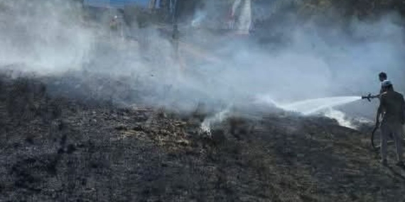 Antakya’da Bahçede Yangın Hızlı Müdahale ile Kontrol Altında