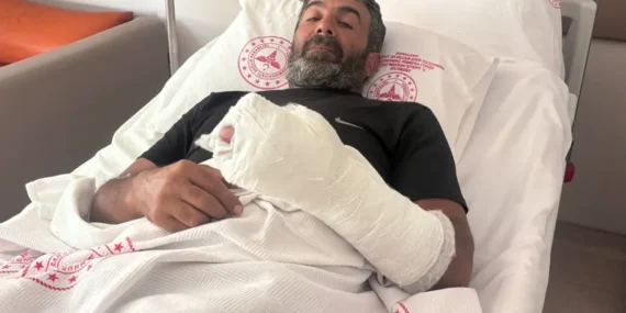 Ayı saldırısında yaralandı; kürek sayesinde kurtuldu