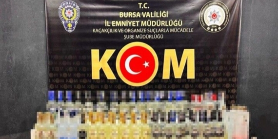 Bursa’da sahte içki operasyonunda 1 kişi gözaltına alındı