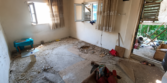 Bursa’da yalnız yaşayan kadının evi dayanışmayla yenilendi