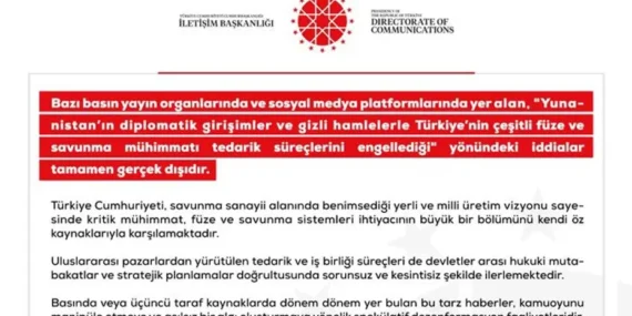 Dezenformasyonla Mücadele Merkezi Türkiye’nin savunma tedarik iddialarını yalanladı