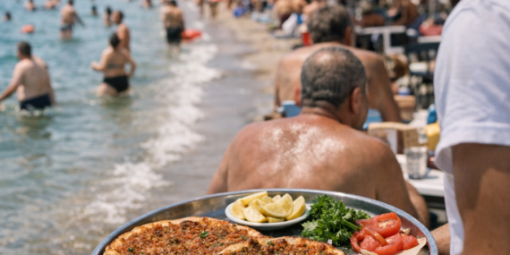 Halka açık plajlar yoğun ilgi görüyor: Deniz ücretsiz, lahmacun 250 TL