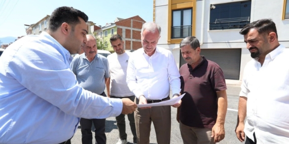 İnegöl’de asfalt tamamlandı, Başkan Taban sahada inceleme yaptı9