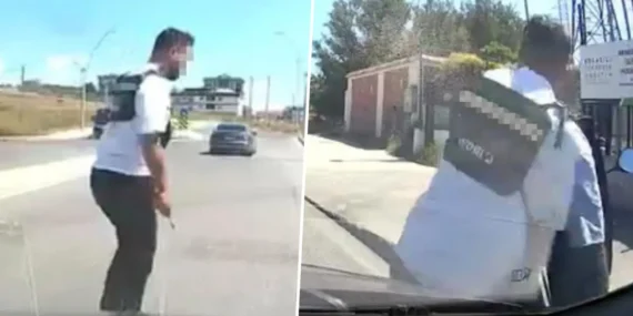 İstanbul trafiğinde tornavida saldırısı