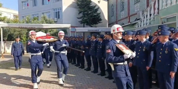 Karacabey’de Emekli Binbaşı Özcan Yıldız’a askeri törenle veda