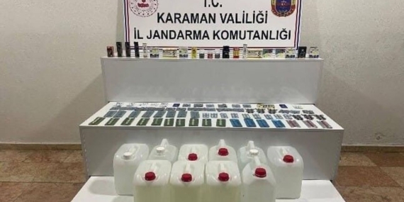 Karaman’da uyuşturucu ile etil alkol ele geçirildi; aranan 8 kişi tutuklandı