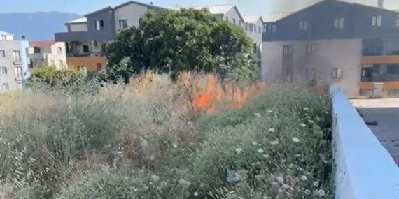 Osmangazi’de otluk alanda çıkan yangın söndürüldü