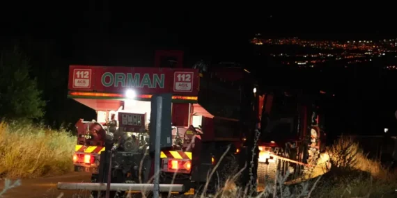 Pamukkale’de orman yangını yeniden alevlendi