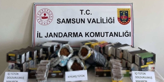 Samsun’da Jandarmadan Kaçak Tütün Operasyonu