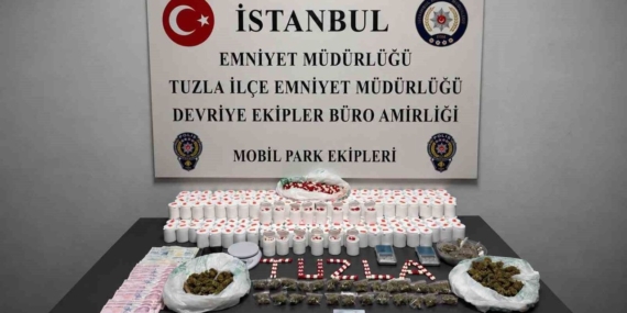 Tuzla’da uyuşturucu tacirleri dronla an be an takip edildi