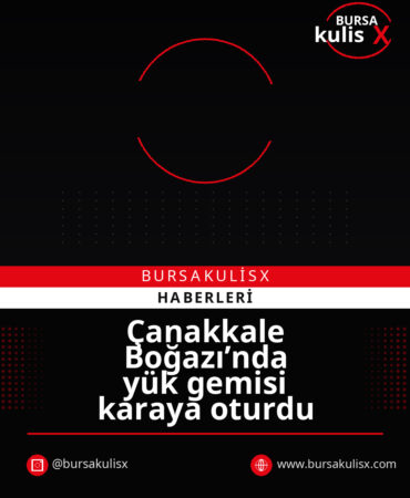 Çanakkale Boğazı’nda yük gemisi karaya oturdu