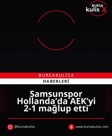 Samsunspor Hollanda’da AEK’yi 2-1 mağlup etti