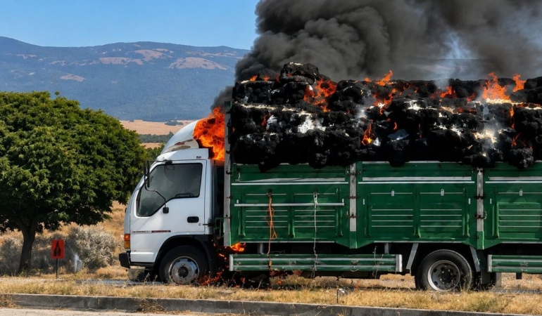 Yenisehir8217de-saman-yuklu-kamyonet-alevlere-teslim-oldu-featured