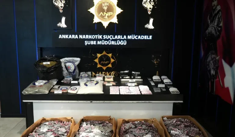 Ankara’da uyuşturucu operasyonlarında 69 tutuklama
