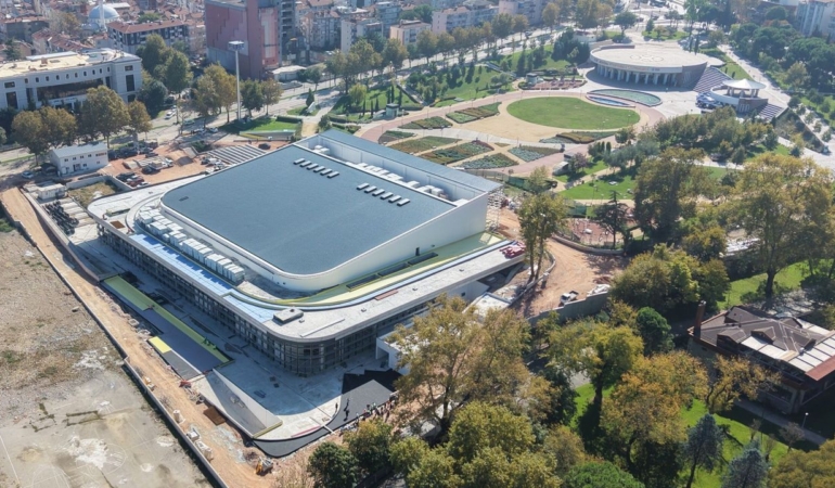 Atatürk Spor Salonu’nda inşaat yüzde 80 seviyesine çıktı