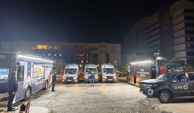 Bursa AKOM, Akhisar kazasının ardından Manisa’da destek veriyor