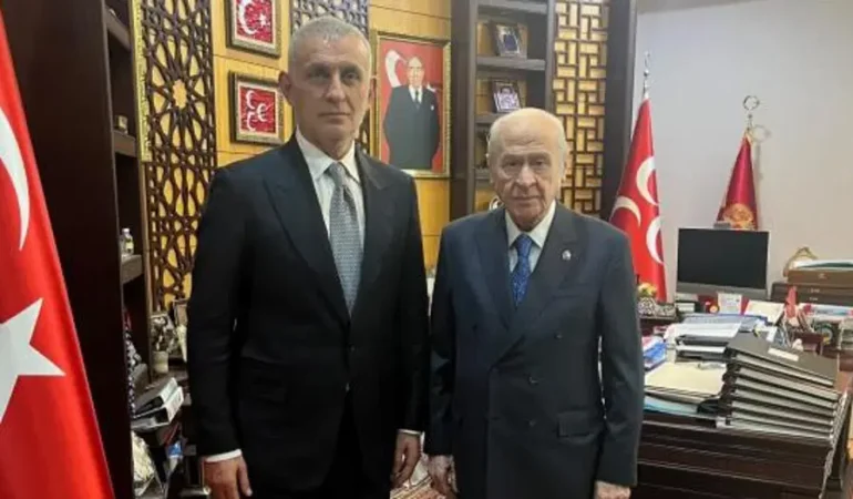 Devlet Bahçeli, TFF Başkanı Hacıosmanoğlu’nu ağırladı