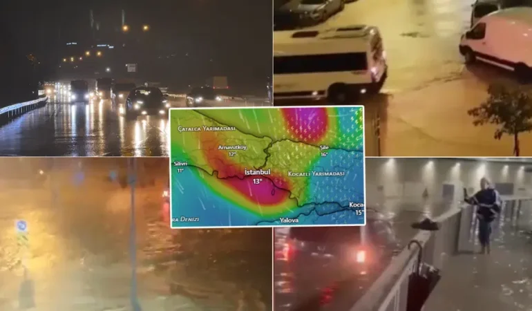 İstanbul’da sağanak alarmı: Yağış akşam saatlerine dek sürecek
