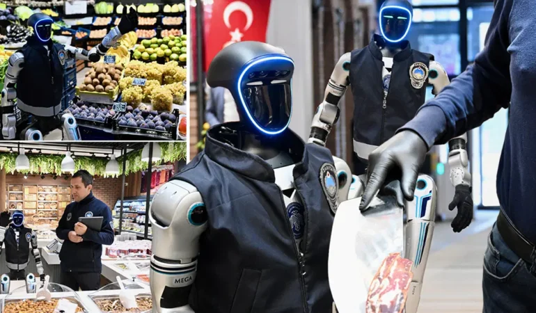 Kayseri’de robot MEGA zabıta denetimine katıldı