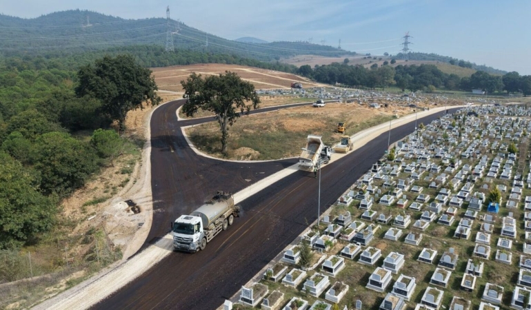 Kestel Erdoğanköy Mezarlığı’nda 4,5 kilometrelik yenileme