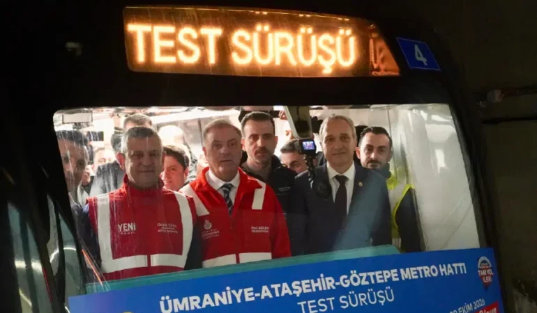 M12 Metro Hattı’nda test sürüşü yapıldı