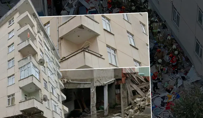 Maltepe’de çöken binada kolon kesme ihtimali gündemde