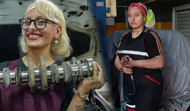 Mia Uyanık sanayide çalışarak 50 kilo verdi