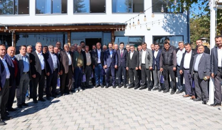 Şahin Biba, Büyükorhan’da 43 muhtarla görüştü