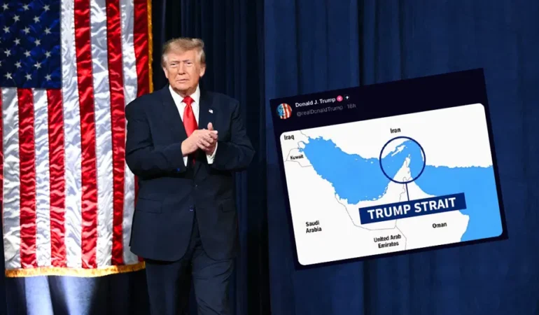 Trump, Hürmüz Boğazı için isim değişikliği planını yineledi